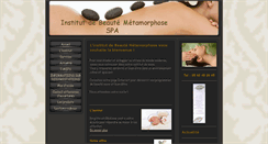 Desktop Screenshot of institut-de-beaute-metamorphose.fr